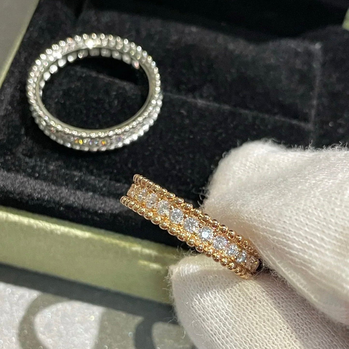 [basloveJW]PERLEE DIAMOND ROSE GOLD RING