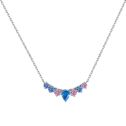 [BASLOVE]Dainty Colorful Heart Necklace