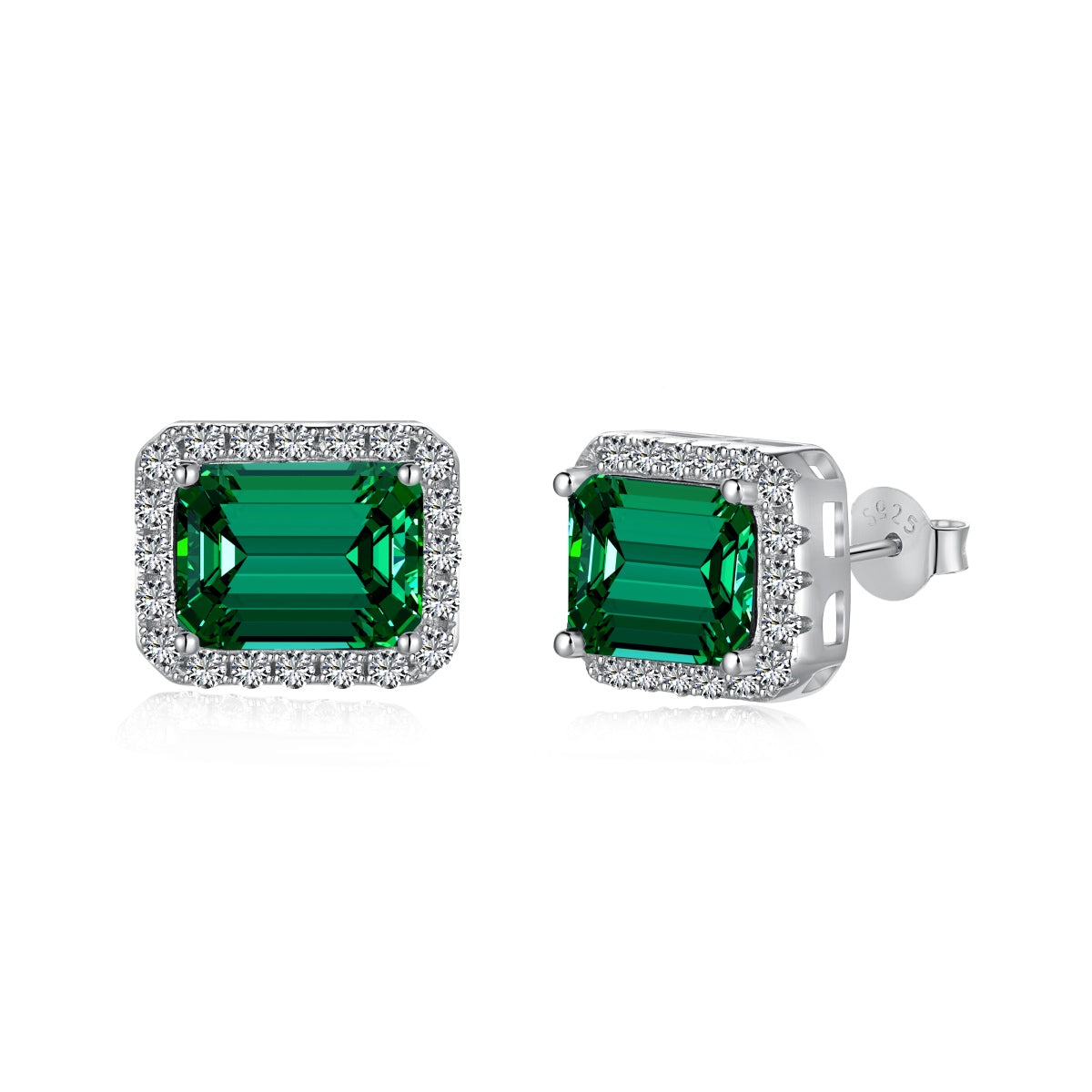 [BASLOVE]Luxurious Dainty Emerald Cut Banquet Earrings