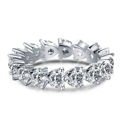 [BASLOVE]0.25 Carat Radiant Romance Heart Cut Lover Ring