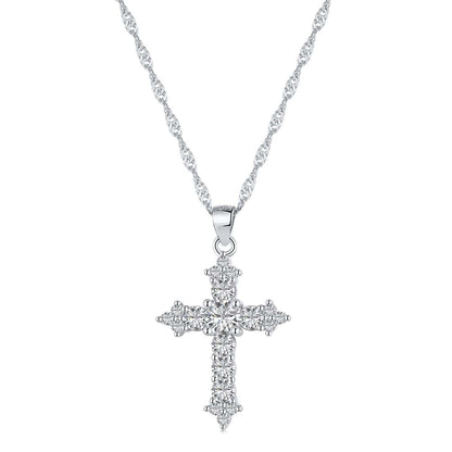 [BASLOVE]Delicate Cross Shape Necklace