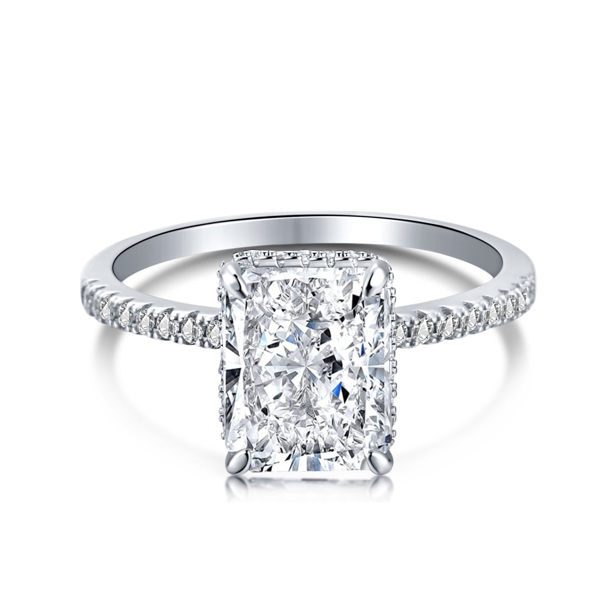 [BASLOVE]4.0 Carat Luxurious Engagement Ring