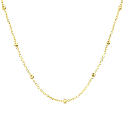 [BASLOVE]Small Bead Clavicle Chain Simple Necklace