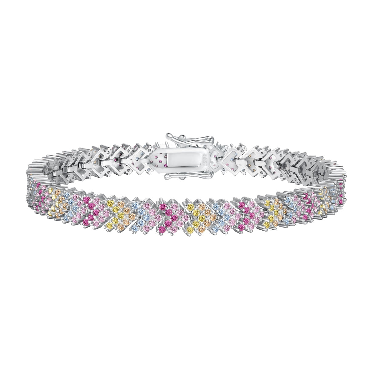 [BASLOVE]Ornate Sparkling Round Cut Party Bracelet