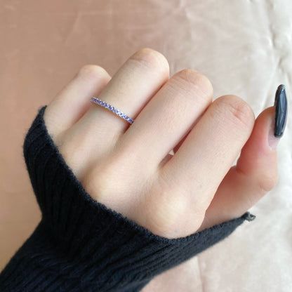 [BASLOVE]Delicate Sparkling Round Cut Daily Ring