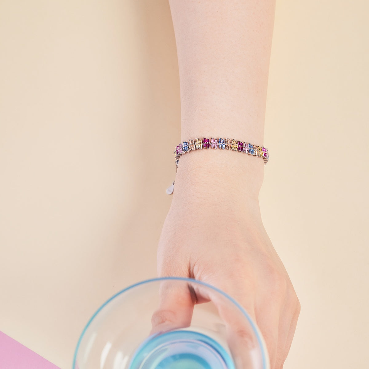 [BASLOVE]Sparkling Exquisite Multi Cut Party Bracelet