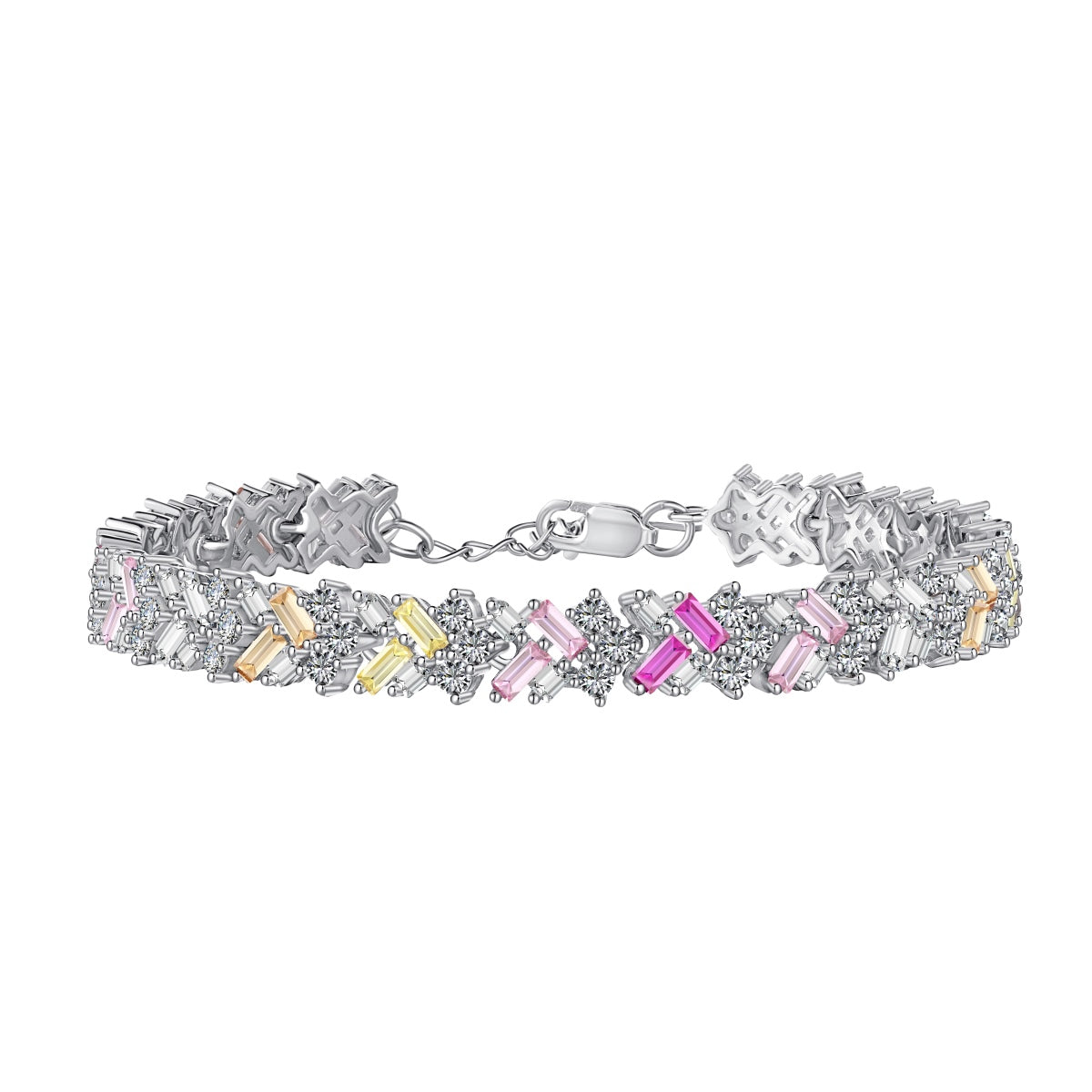 [BASLOVE]Dazzling Unique Multi Shape Daily Bracelet