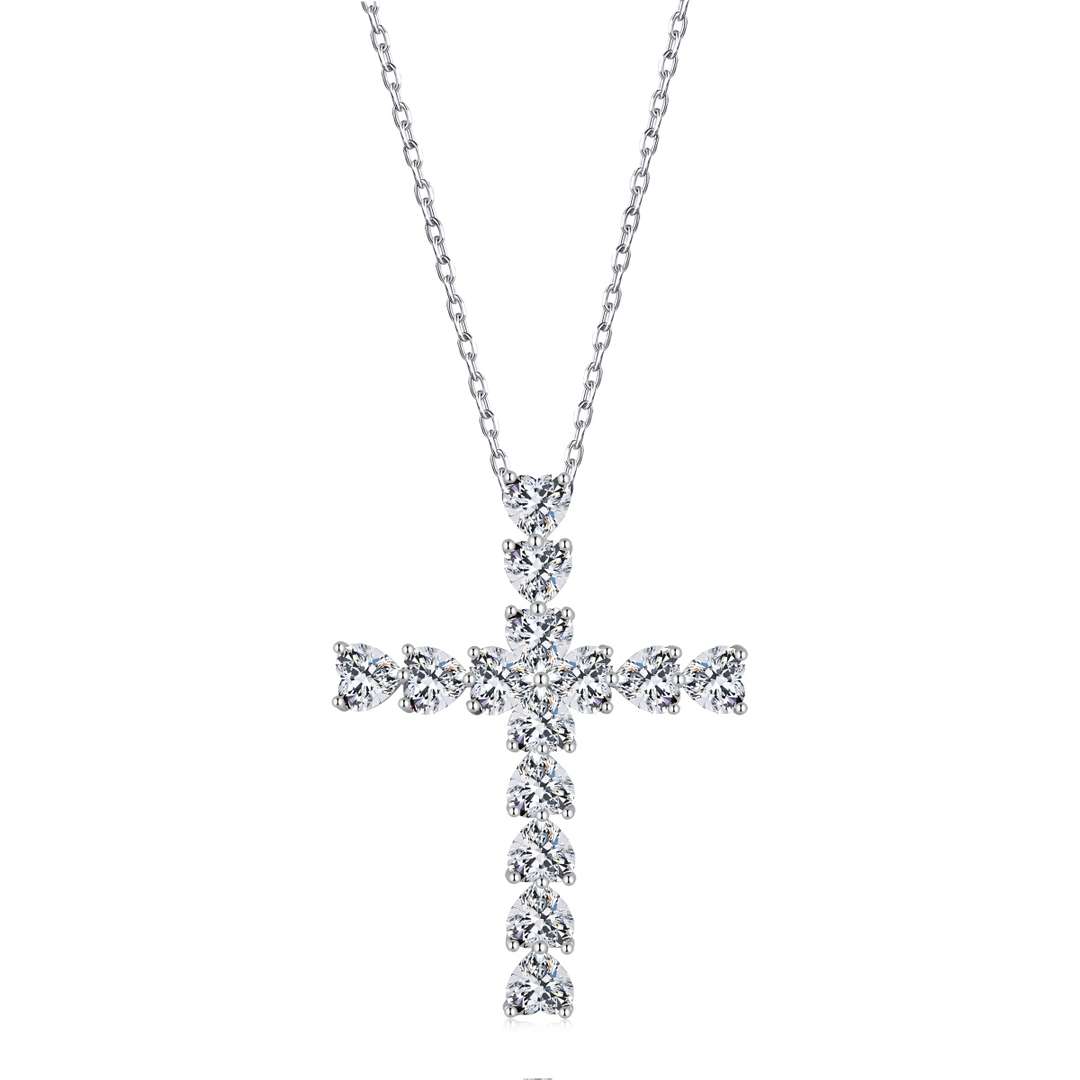 [BASLOVE]Radiant Cross Shape Necklace