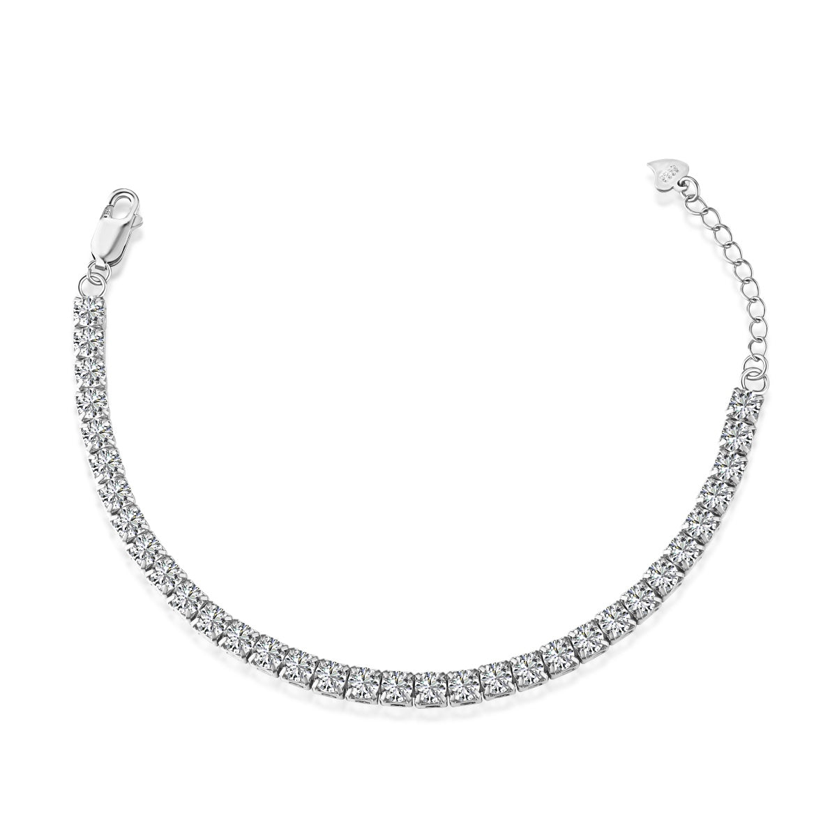 [BASLOVE]Sparkling Radiant Princess Cut Tennis Bracelet