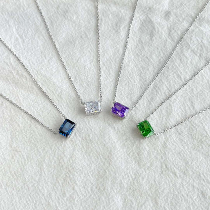 [BASLOVE]Luxurious Square Shape Colorful Necalack