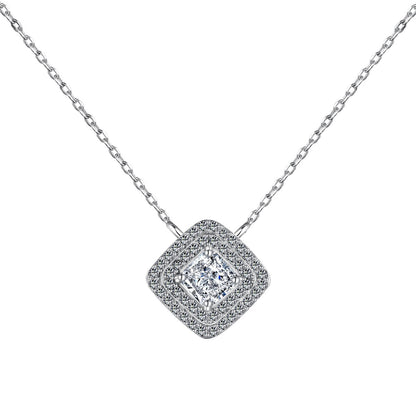 [BASLOVE]Sparkling Asscher Cut Necklace