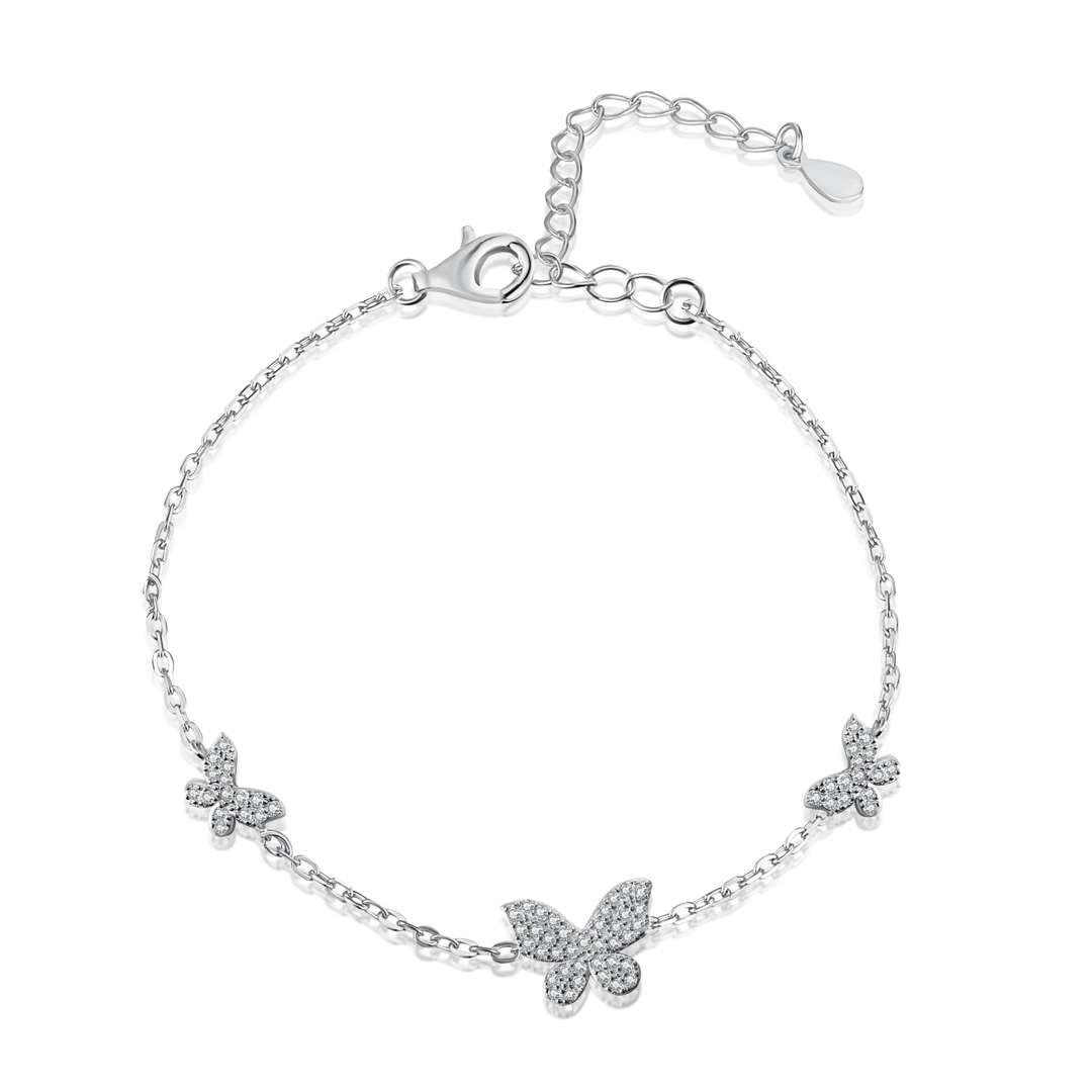 [BASLOVE]Delicate Butterfly Pendant Bracelet