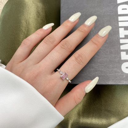 [BASLOVE]1.0 Carat Dainty Resplendent Radiant Cut Daily Ring