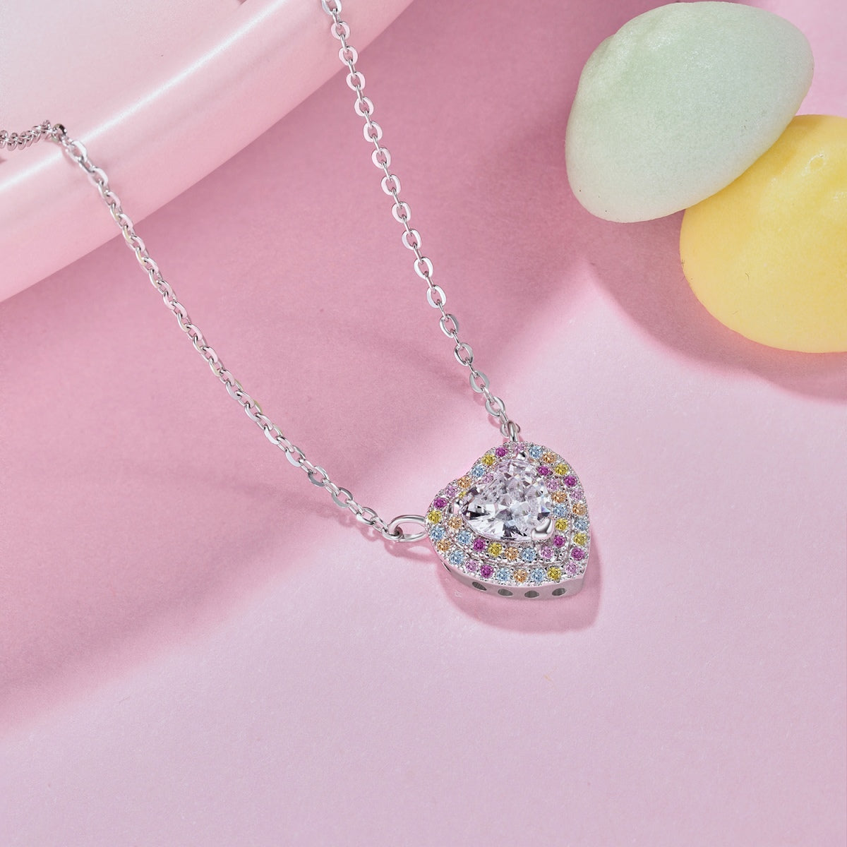 [BASLOVE]Exquisite Heart Shape Necklace