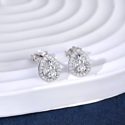 [BASLOVE]Luxurious Water Drop Shape Earrings