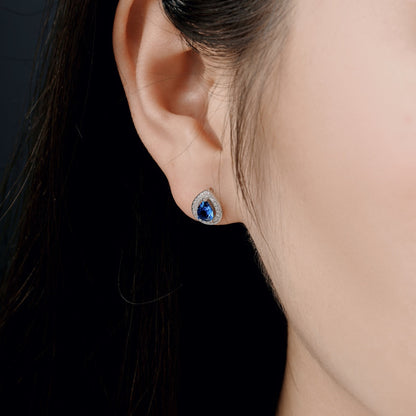 [BASLOVE]Luxurious Water Drop Shape Earrings