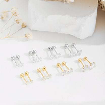 [BASLOVE]Unique U-Shaped Ear Bone Earrings