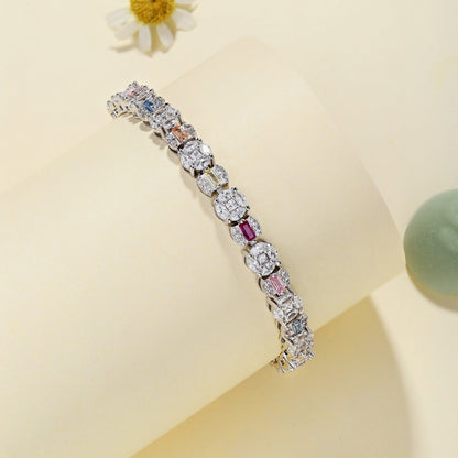 [BASLOVE]Dazzling Radiant Multi Cut Daily Bracelet