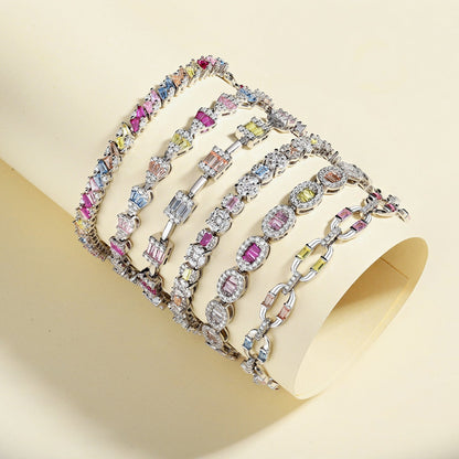 [BASLOVE]Dazzling Colorful Daily Bracelet