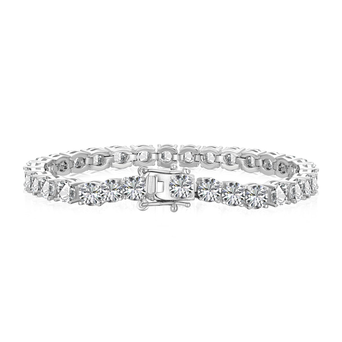 [BASLOVE]Ornate Sparkling Round Cut Wedding Bracelet