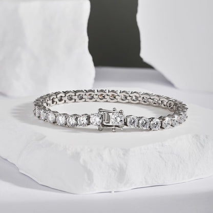 [BASLOVE]Ornate Sparkling Round Cut Wedding Bracelet