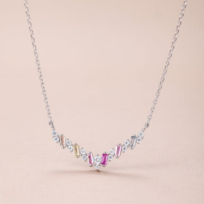 [BASLOVE]Dazzling Rainbow Necklace