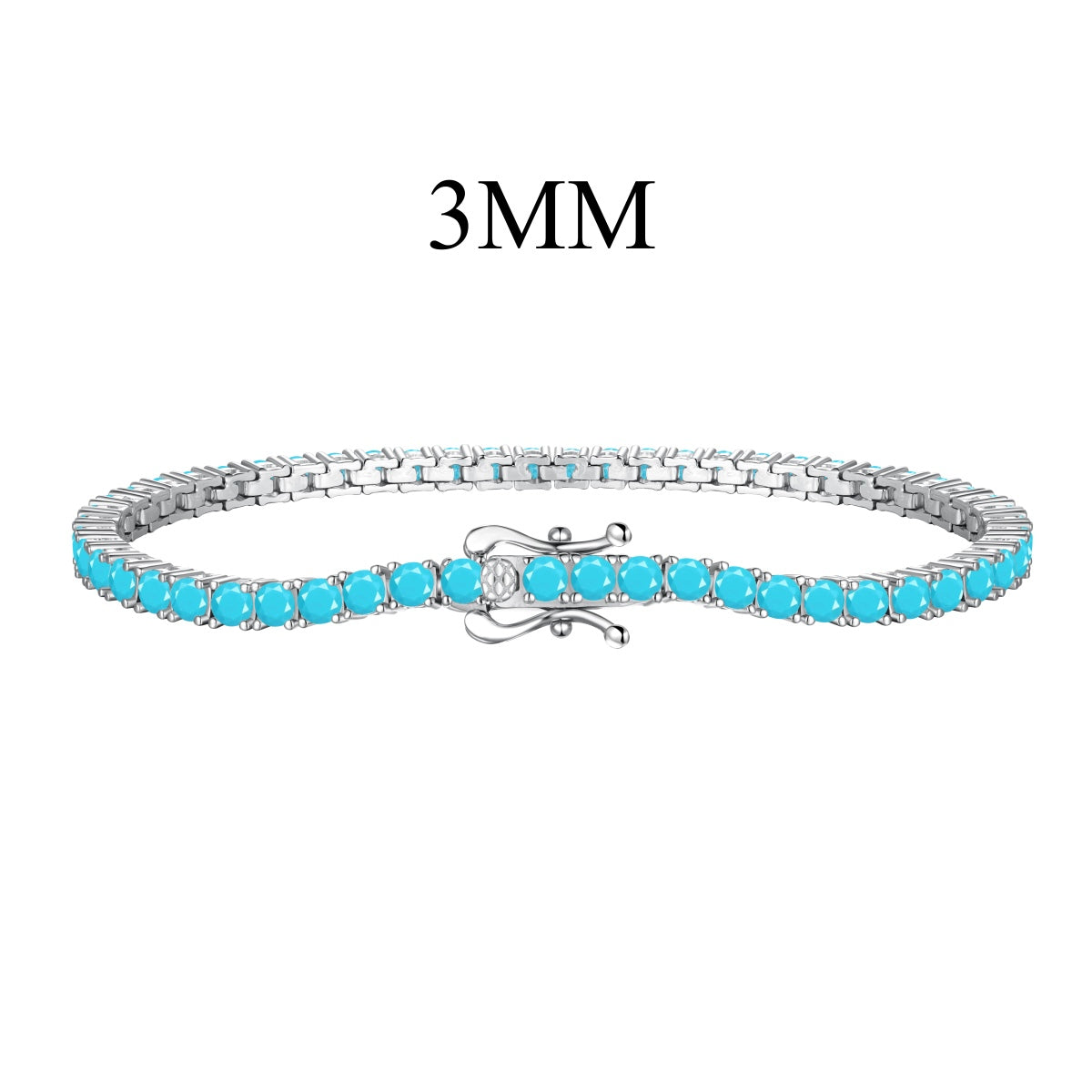 [BASLOVE]Dainty Charming Round Cut Tennis Bracelet