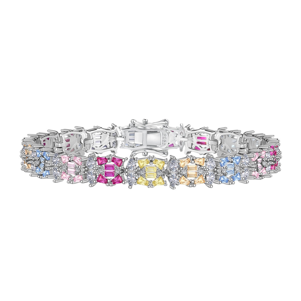 [BASLOVE]Delicate Colorful Multi Cut Party Bracelet