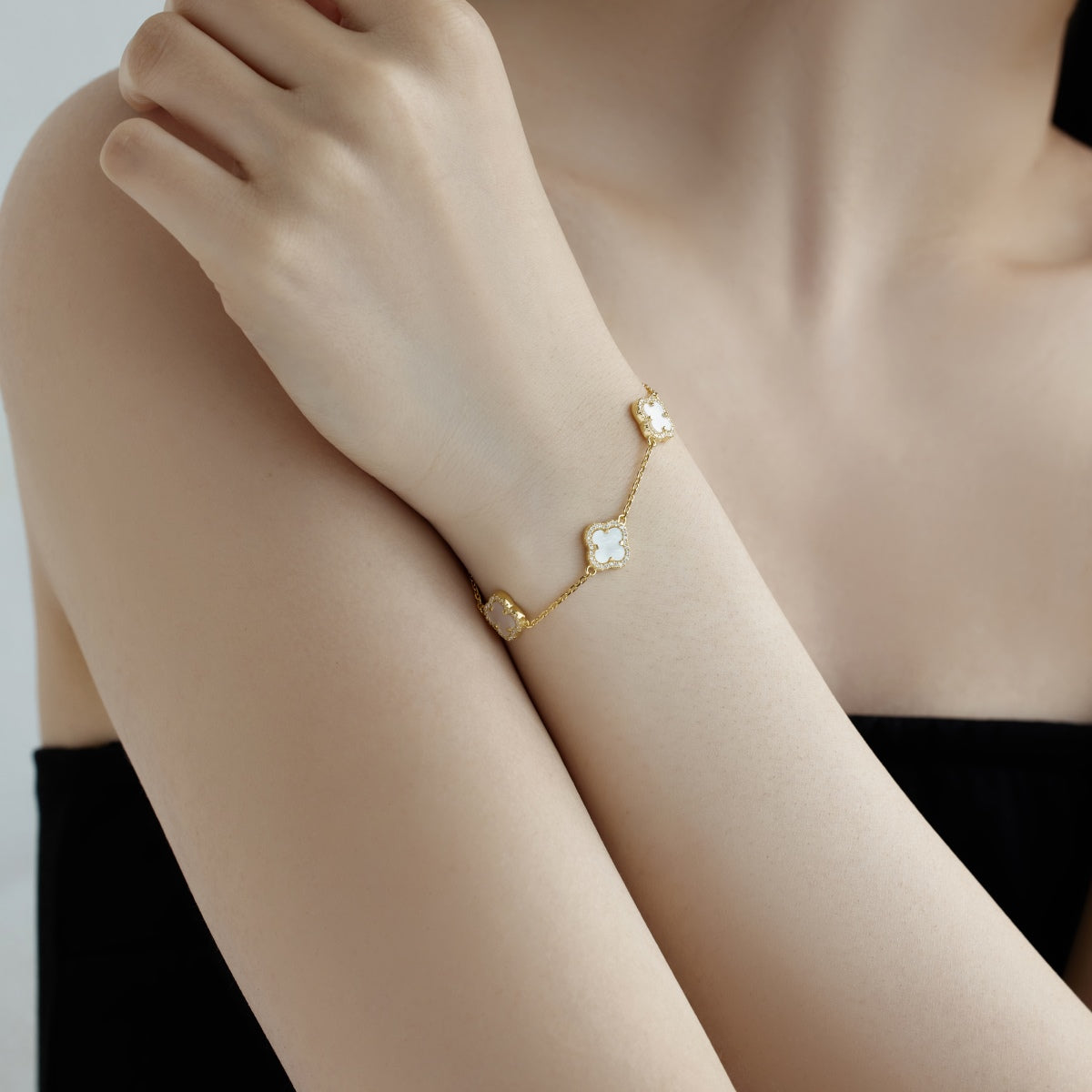 [BASLOVE]Four-Leaf Clover Exquisite Bracelet