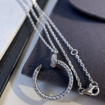 [basloveJW]JUSTE NECKLACE SILVER DIAMONDS