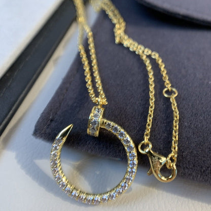 [basloveJW]JUSTE NECKLACE GOLD DIAMONDS