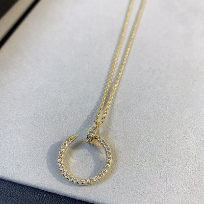 [basloveJW]JUSTE NECKLACE GOLD DIAMONDS