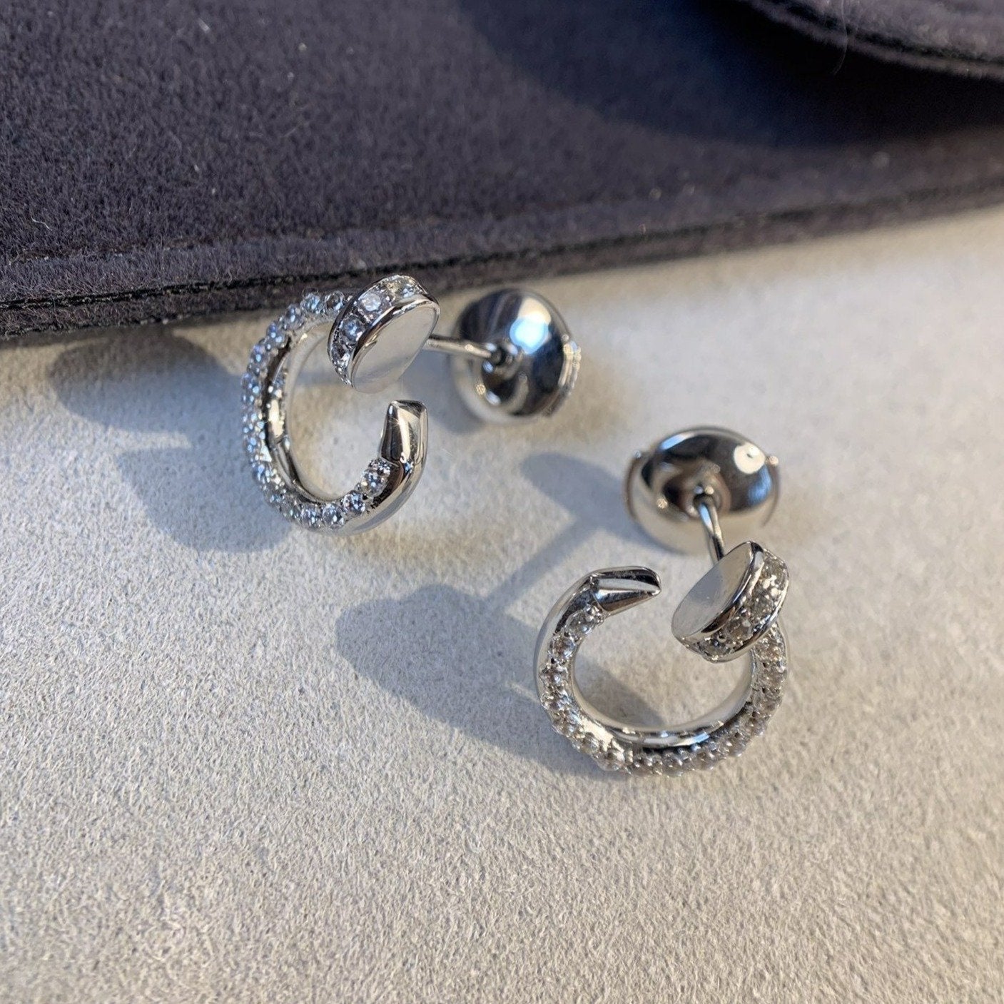 [basloveJW]JUSTE EARRINGS SILVER DIAMONDS