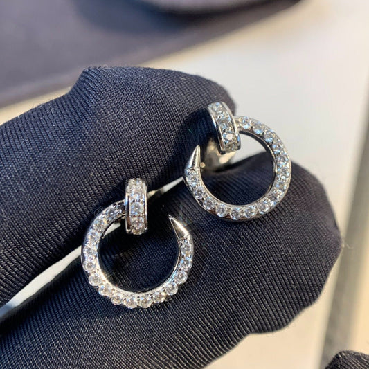 [basloveJW]JUSTE EARRINGS SILVER DIAMONDS