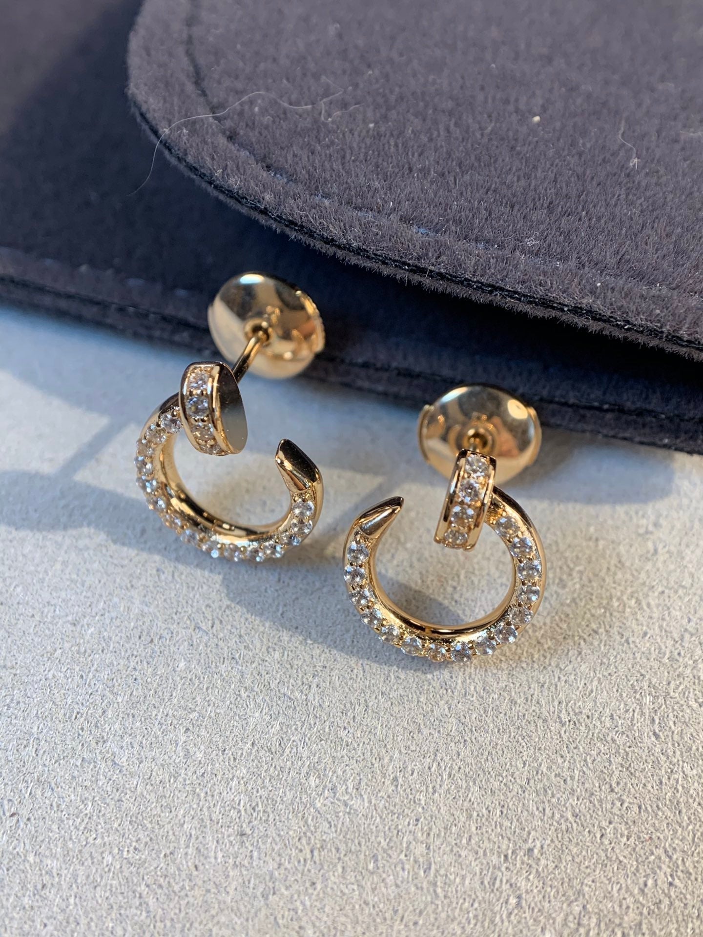 [basloveJW]JUSTE EARRINGS GOLD DIAMONDS