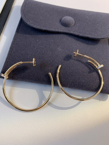 [basloveJW]JUSTE EARRINGS GOLD DIAMONDS 1.8MM