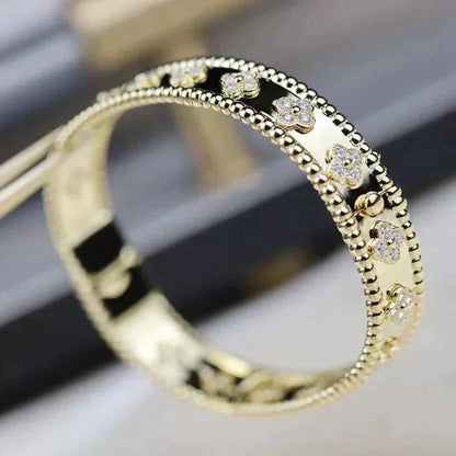 [basloveJW]CLOVER BRACELET 8MM DIAMONDS