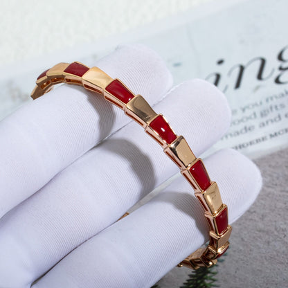 [Basjewels]SERPENTI BRACELET PINK GOLD RUBELLITE