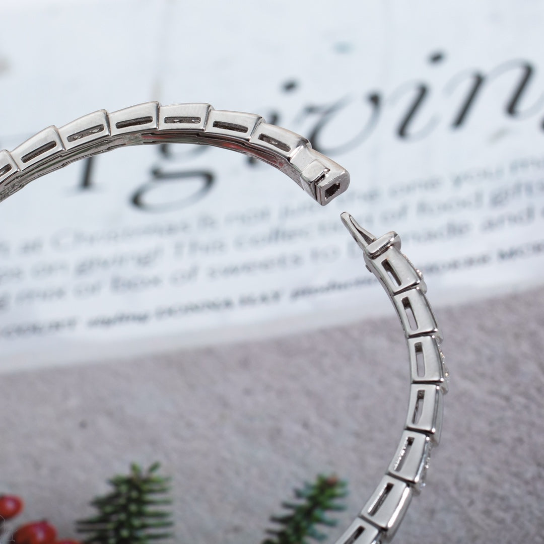 [Basjewels]SERPENTI BRACELET SILVER DIAMOND