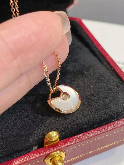 [basloveJW]AMULETTE ROSE GOLD MOP NECKLACE