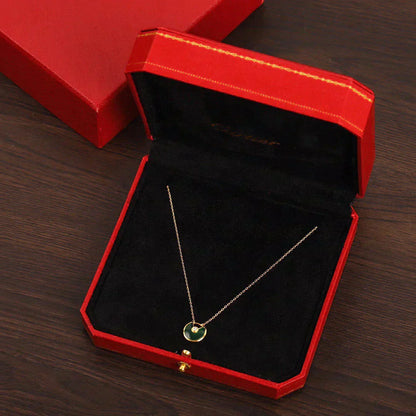 [basloveJW]AMULETTE GOLD MALACHITE NECKLACE