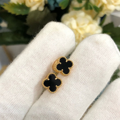 [basloveJW]CLOVER MINI GOLD EARRINGS