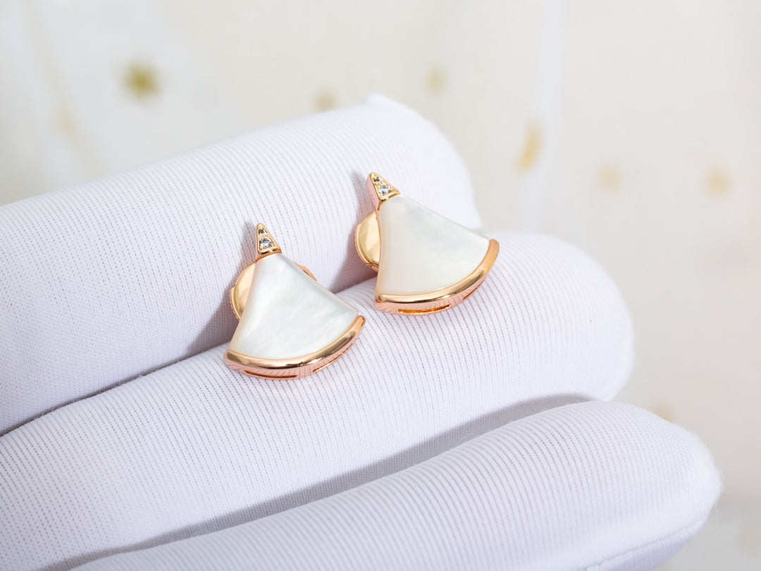 [Basjewels]DIVAS DREAM EARRINGS PINK GOLD