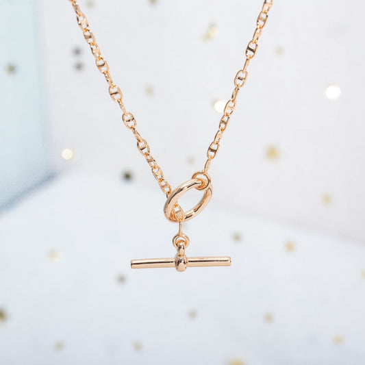 [Basjewels]ECHAPPEE NECKLACE PINK GOLD