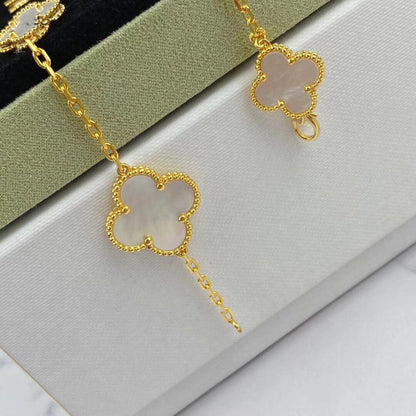 [basloveJW]MAGIC CLOVER MOP GOLD BRACELET 5 MOTIFS