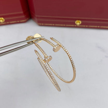 [basloveJW]JUSTE EARRINGS FULL DIAMONDS 1.8MM