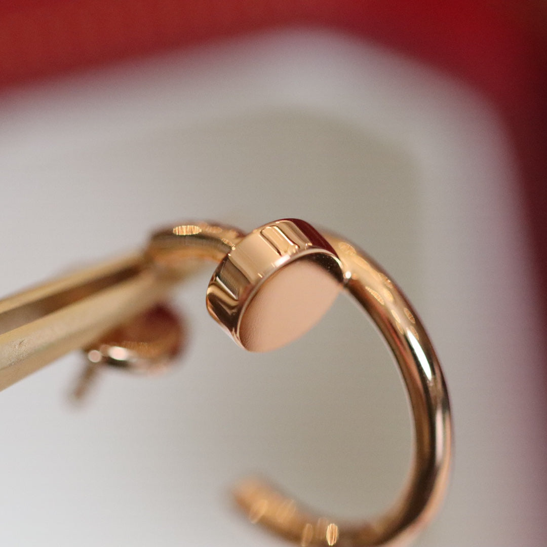 [basloveJW]JUSTE EARRINGS PINK GOLD