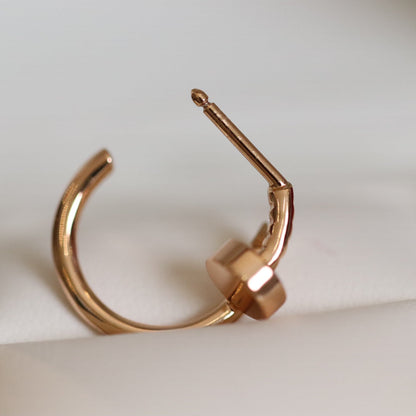 [basloveJW]JUSTE EARRINGS PINK GOLD