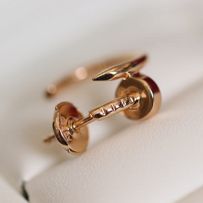 [basloveJW]JUSTE EARRINGS PINK GOLD