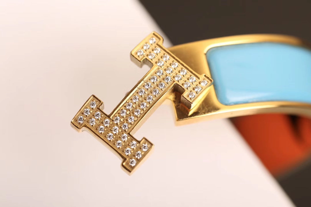 [Basjewels]HM CLOUD BLUE BRACELET GOLD DIAMOND